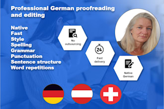 edit and proofread your german text or website perfectly
