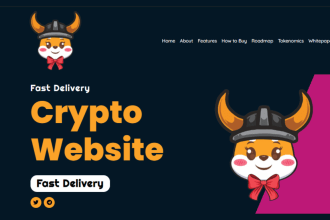 design or create a crypto website