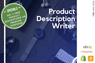 write catchy product descriptions that convert easily