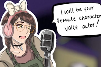 be your female character voice actor
