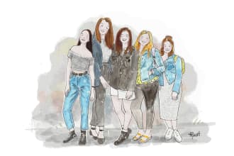 do yor family or friends watercolor illustration