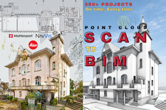 do scan to bim for navvis, matterport, xgrid, leica lidar scan