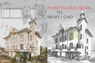 convert point cloud e57 scans to revit model and autocad