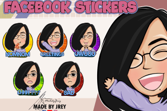 create facebook, twitch and youtube supporters stickers