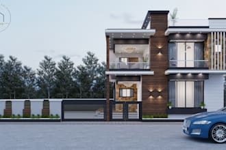 create exterior design in 3ds max and corona renderer