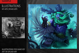 paint a professional, full pledged character illustration