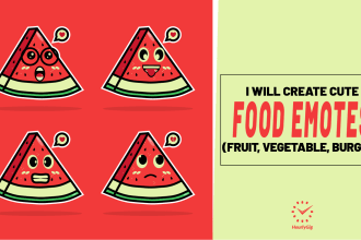 create custom cute food fruits vegetables emotes