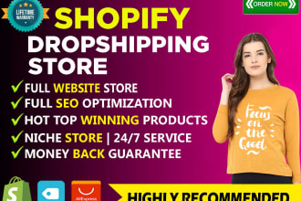 Build Shopify Dropshipping Store Shopify网站或购物商店GydF4y2Ba