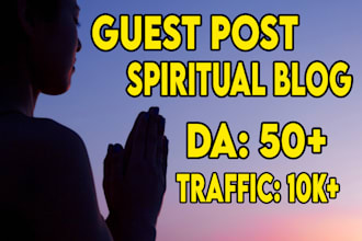 do a guest post on my premium spiritual and meditation blog