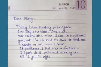 handwrite notes and letters