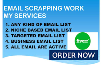 scrape active targeted emails from any social media platform