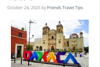 write captivating and SEO friendly travel blogs for you