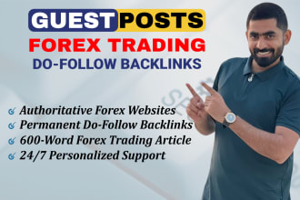 build forex trading do follow backlinks via guest posting