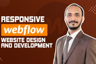 create a webflow website with responsive  website design
