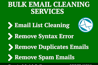 do bulk email validation, verification and list cleaning service