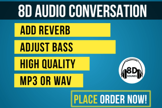 do 3d or 8d audio conversion