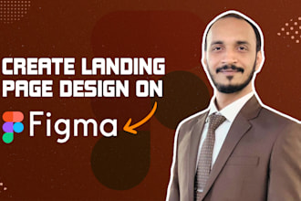 create website UI design or landing page using figma