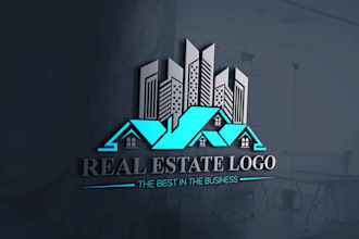 do unique real estate, realty, luxury, construction, and property logo
