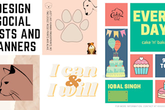 design social posts and banners