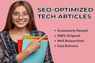 write SEO optimized tech articles for your technology blog