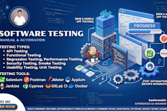 conduct manual and automating testing for you