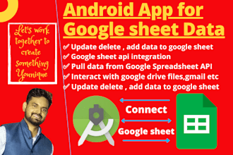 develop android app for google sheet database