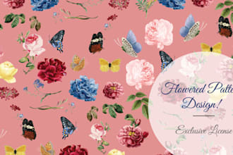 design seamless  patterns for prints