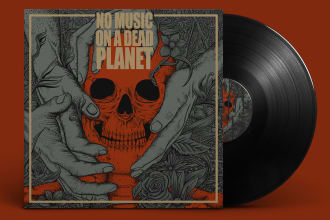 draw amazing cover art album or single for digital platform