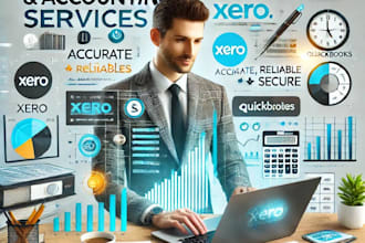 do bookkeeping and accounting in xero, quickbooks, wave