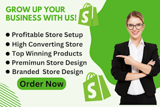 create a 7 figure shopify dropshipping store or shopify website