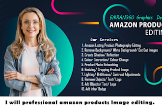 professional amazon products lmage editing
