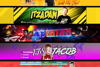 design an inexpensive youtube banner in 2 hours