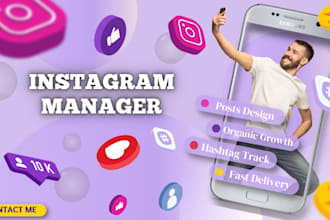 be your instagram marketing manager and post design