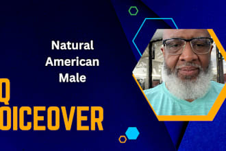 be your narrative male voice artist