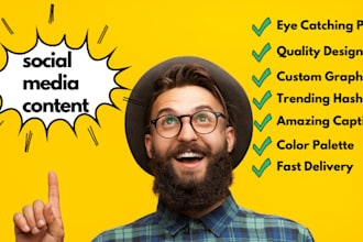 be your social media content creator and post designer
