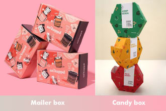 design gourmet box, mailer box, and amazon product packaging box