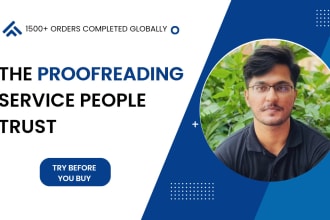 do highly accurate proofreading and editing, copyediting, and book blurbs