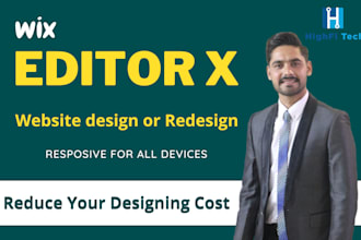 create wix editor x website design or redesign as you desire