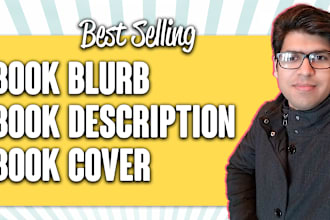 write a bestselling book blurb, book description, book cover