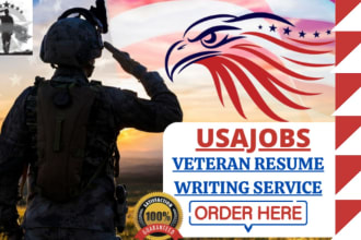write a federal or civilian resume for transitioning military veteran