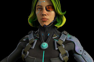 create a custom 3d models VR chat avatar for vtube and game