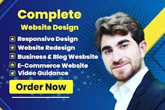 build a complete responsive wordpress website professional design