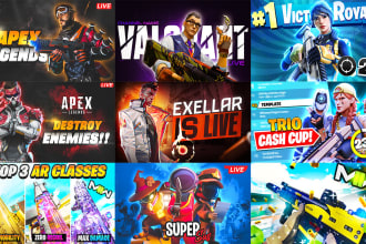 design youtube gaming thumbnails
