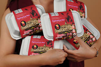 design custom label for food sleeves