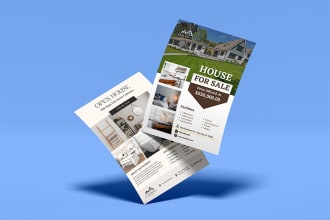 design modern real estate flyers and postcards