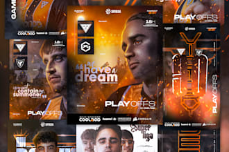 design the social media graphics for your esports club