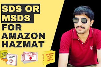 create safety data sheet or sds or msds for amazon hazmat