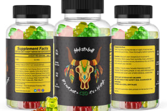 design 3d gummy bottle mockup for your amazon product