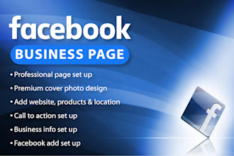 set up facebook business page, ads, marketing, post design, and branding