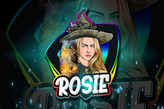 design animated twitch overlays package, logo and screens